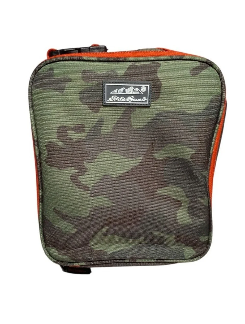 Eddie Bauer Kids Adventurer Boys Green Camo Soft Lunch Box Insulated Bag NEW